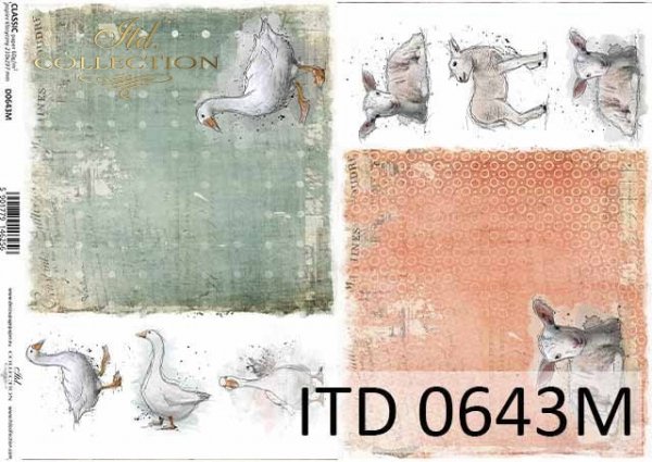 Decoupage paper ITD D0643M