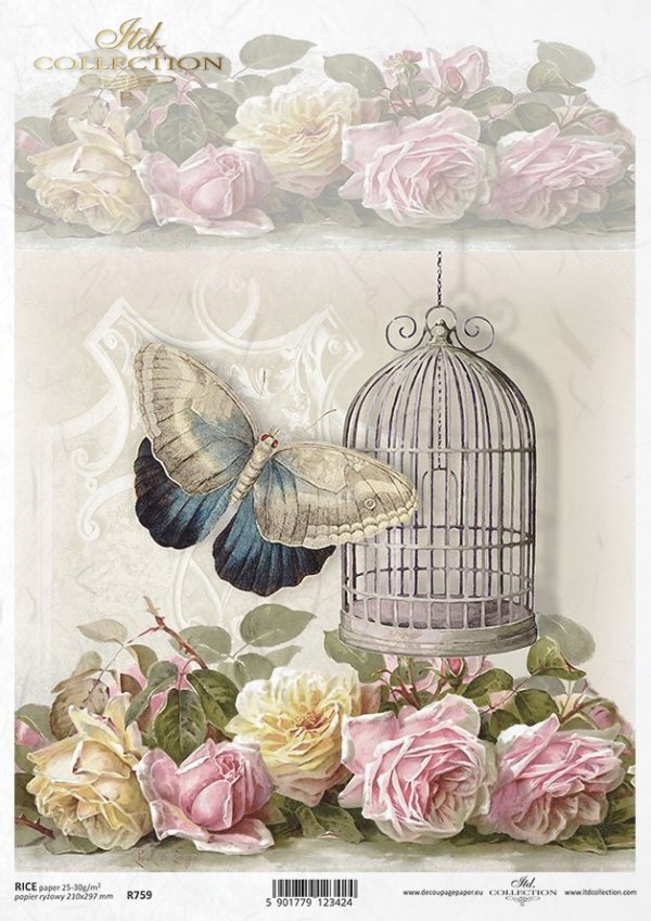 retro, kwiat, róża, róże, motyl, ćma, ćmy, klatka dla ptaków, pastelowe tło, R759, retro, flower, rose, butterfly, moth, birdcage, pastel background, Retro, Blume, Rose, Schmetterling, Motte, Vogelkäfig, Pastell Hintergrund, retro, flor, rosa, mariposa, p