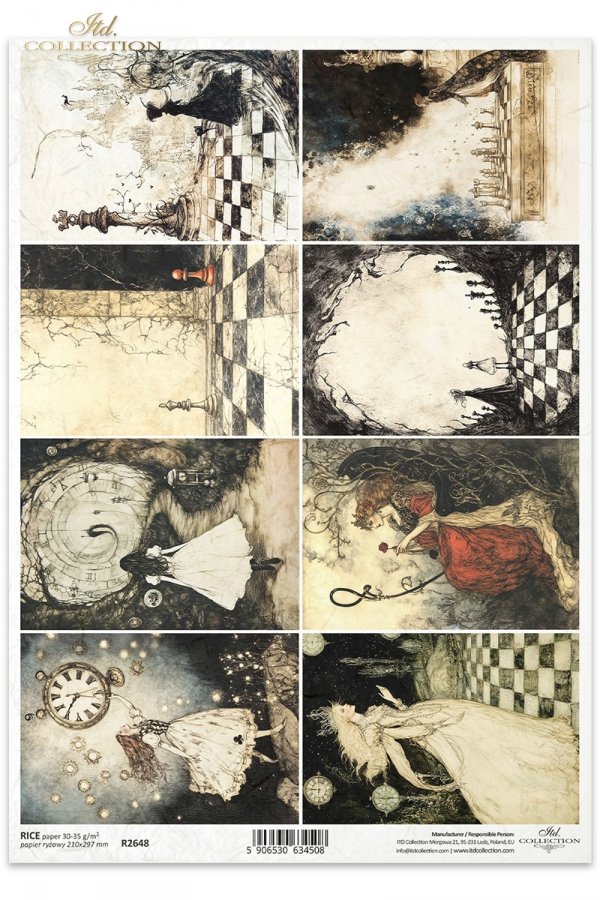 szachy, zegarki, Alicja, figury szachowe, Królowa Kier, baśniowe kompozycje*chess, watches, Alice, chess pieces, Queen of hearts, fairy tale compositions*Schach, Uhren, Alice, Schachfiguren, Herzdame, Märchenkompositionen*ajedrez, relojes, Alicia, piezas 