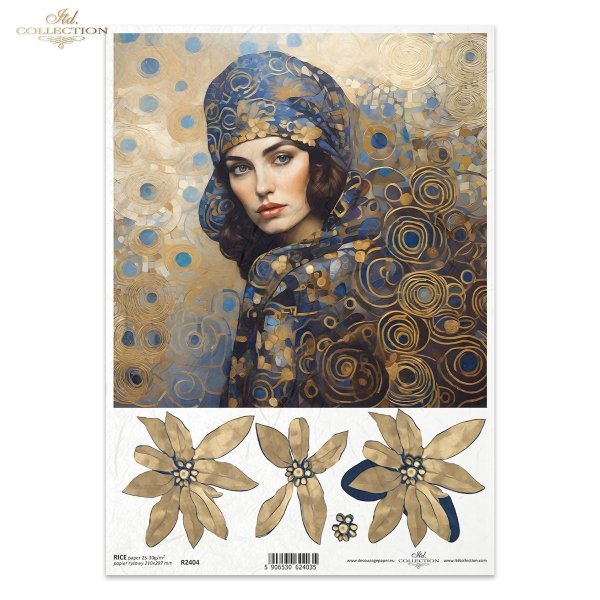 kobieta, kobiety, Klimt, sztuka, złoto, biżuteria, moda, secesja, motywy secesyjne, Art Nouveau motifs, Inspired by Klimt, kwiaty 3D, 3D efekt, woman, women, Klimt, art, gold, jewellery, fashion, Art Nouveau, 3D flowers, 3D effect