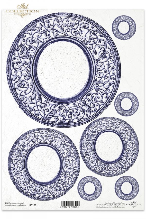 talerz, talerze, ornament, ornamenty, dekor, dekory, R108, plates, ornamentation, decoration, placa con adornos violeta decorativos , Teller mit dekorativen violett Ornament 