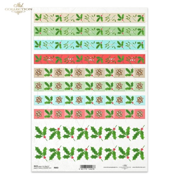 świąteczne stroiki, Boże Narodzenie, świąteczne dekoracje, ostrokrzew, jemioła. Grafiki Magda Stanczew, R802, Christmas reeds, Christmas, Christmas decorations, holly, mistletoe, Weihnachtsschilf, Weihnachten, Weihnachtsdekoration, Stechpalme, Mistelzweig