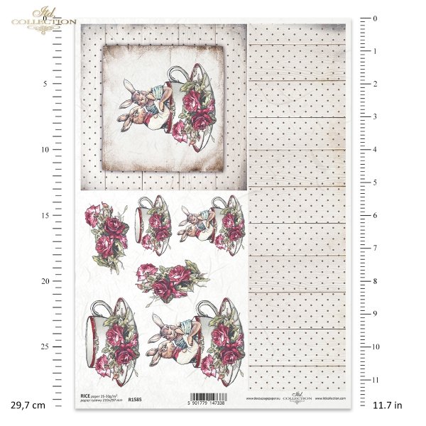 Wielkanoc, Vintage, retro, zając, filiżanka, filiżanki, kwiat, róża, róże, kropki, kropeczki, Easter, hare, cup, flower, rose, flower, dot, polka dots, Ostern, Hase, Tasse, Blume, Rose, Punkte, Tupfen, Easter, liebre, taza, flor, rosa, lunares, deska