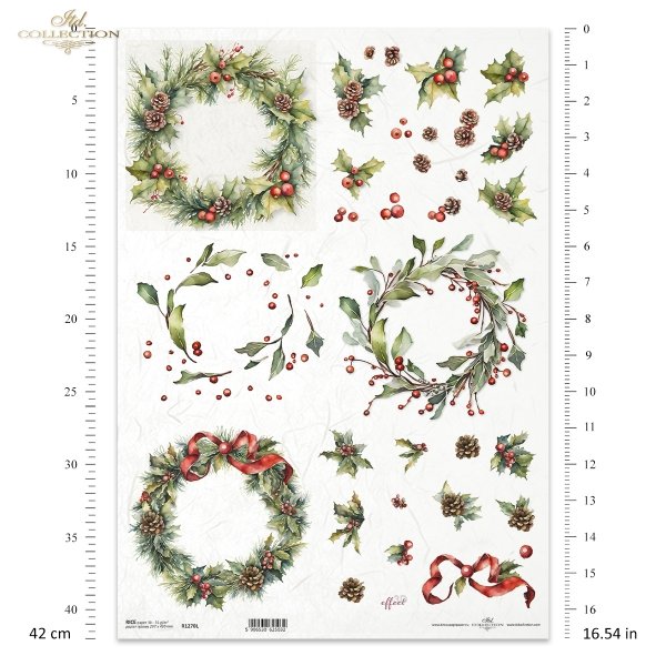 zimowe wianki*winter garlands*Wintergirlanden*guirnaldas de invierno