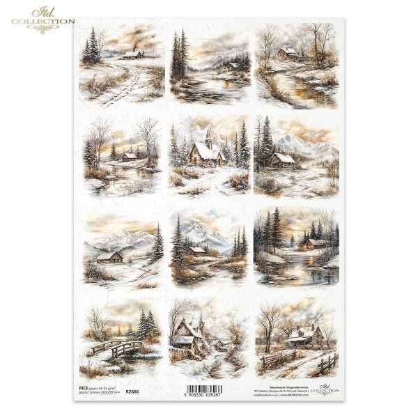 Papel de arroz para decoupage R2686