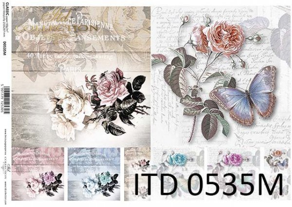 papel decoupage clásico D0535M