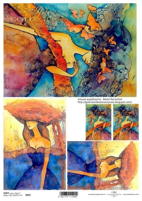 Papel Decoupage Soft S0053