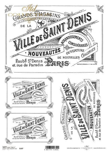 Papel Decoupage Soft S0107