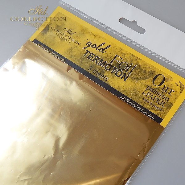 foil metálico para estampado en caliente - oro metalizado