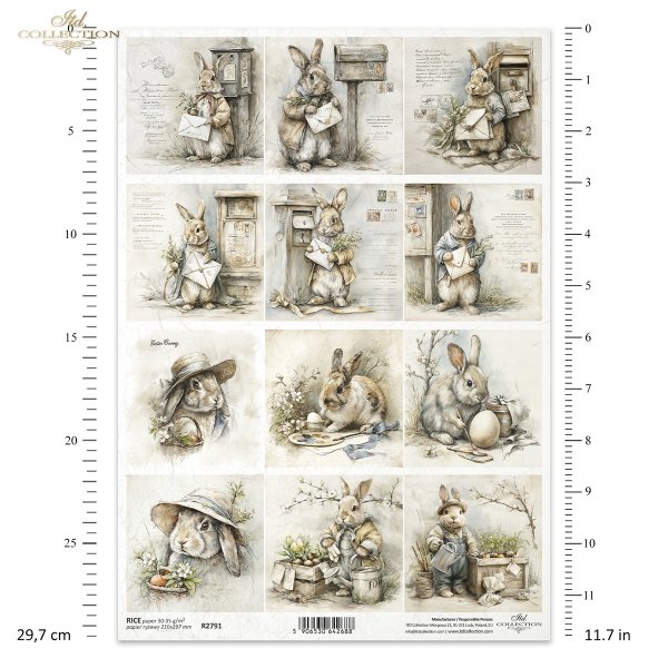 Papel de arroz para decoupage R2791