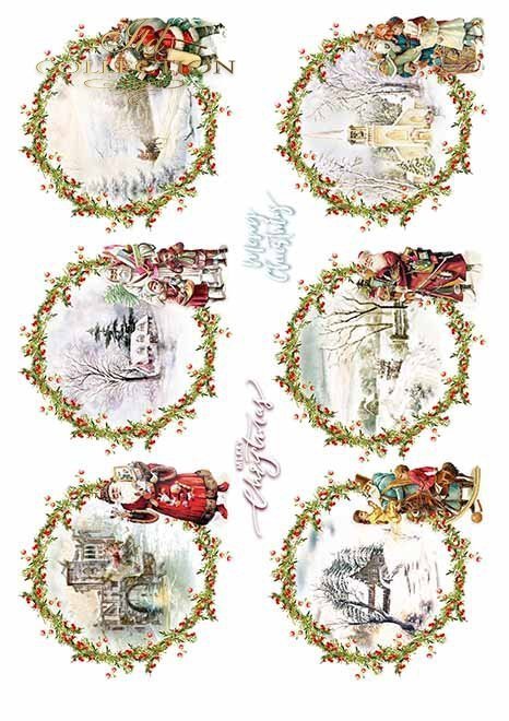 Papiery do scrapbookingu w zestawach - Wesołych Świąt*Papers for scrapbooking in sets - Merry Christmas