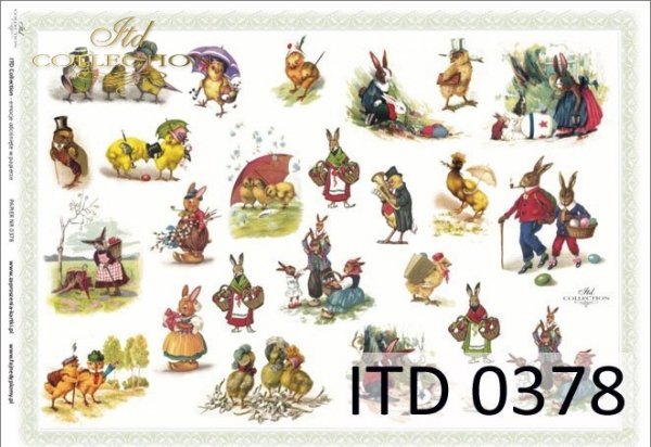 papel decoupage clásico D0378M