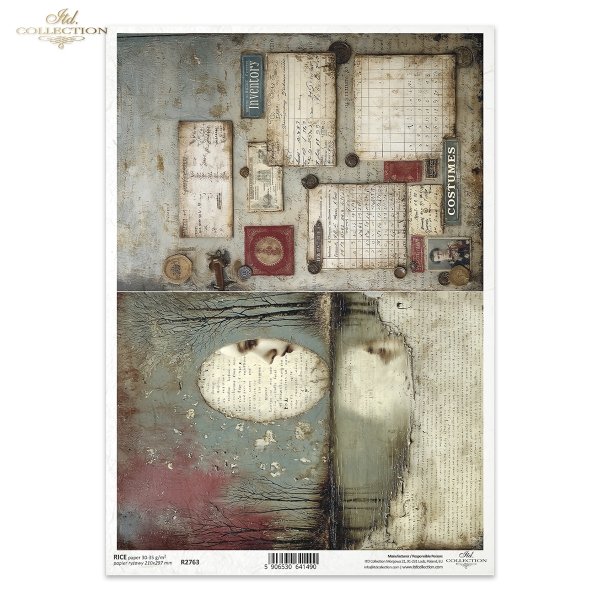 Papel de arroz para decoupage R2763