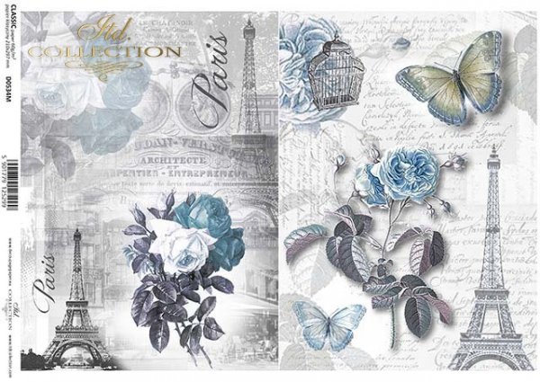 papel decoupage clásico D0534M