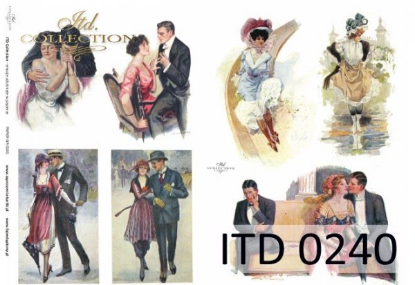 papel decoupage clásico D0240M