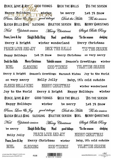 świąteczne napisy*Christmas inscriptions*Weihnachts-Inschriften*Inscripciones navideñas