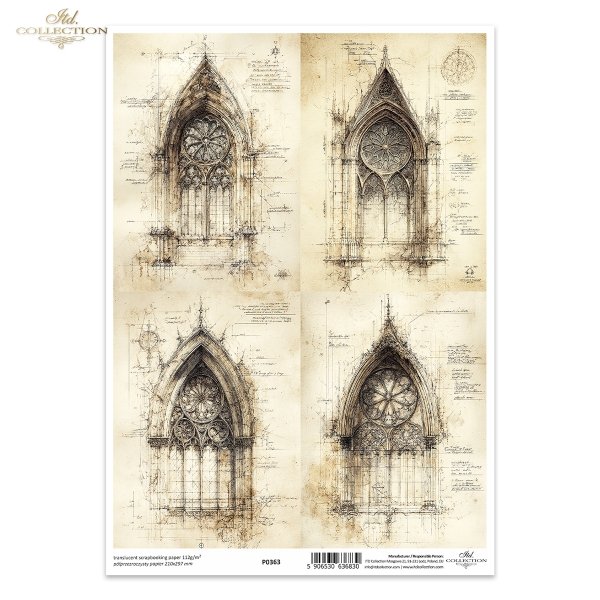 architektura gotycka, gotyk, łuki, okna, portale, kolumny, rysunki techniczne, szkice, styl vintage, secesja*gothic architecture, gothic, arches, windows, portals, columns, technical drawings, sketches, vintage style, art nouveau