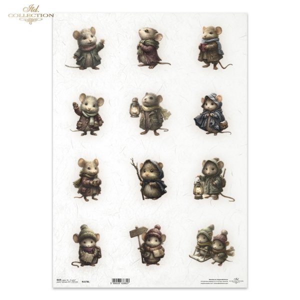 Papel de arroz decoupage A3 R1578L