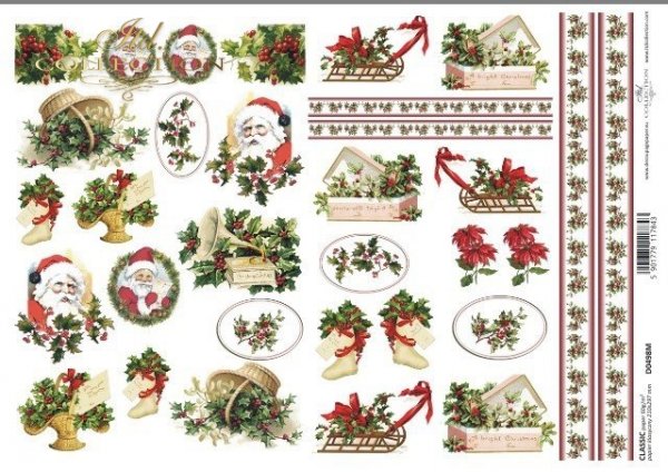 papel decoupage clásico D0498M