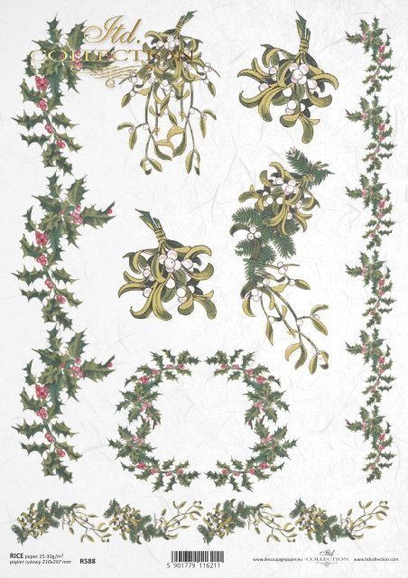 świerk, ostrokrzew, jemioła, Boże Narodzenie, Święta Bożego Narodzenia, zima, dekoracje bożonarodzeniowe, stroiki bożonarodzeniowe, motywy Bożonarodzeniowe, R588, spruce, holly, mistletoe, Christmas, Christmas Day, winter, Christmas decorations, Christmas