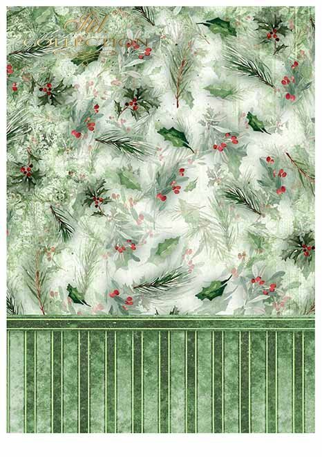 Papiery do scrapbookingu w zestawach - Wieniec adwentowy*Scrapbooking papers in sets - Advent wreath
