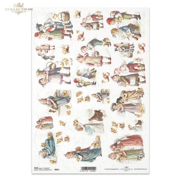 Wielkanoc, tematy Wielkanocne, dziecko, dzieci, dziewczynka, retro, vintage, kura, kury, kurczak, pisklak, jajko, jajka, koszyk, R824, Easter, easter themes, child, girl, retro, vintage, hen, chicken, chick, chickadee, egg, eggs, basket, Ostern, Osterthem