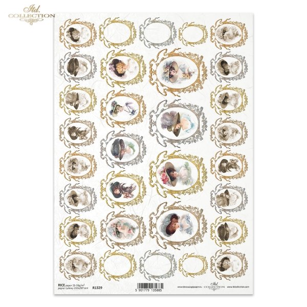 ornamenty, owale, medaliony, Kamea, popiersie, portret, kobieta, kobiety, dama, damy, kapelusze, moda, retro, vintage, ramka, ozdobne ramki, ornaments, ovals, medallions, cameo, bust, portrait, woman, women