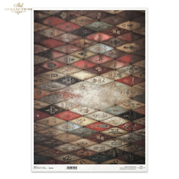 romby, wzór harlekin, diamenty, vintage, tekstura grunge, stare pismo, nity, patyna, tło, retro*rhombuses, harlequin pattern, diamonds, vintage, grunge texture, old writing, rivets, patina, background, retro