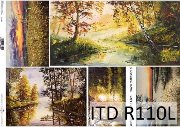 Papier decoupage malarstwo współczesne*Paper decoupage contemporary painting
