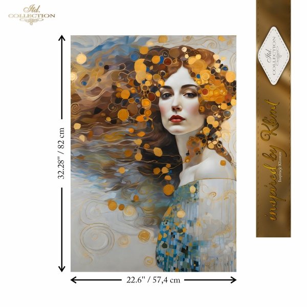 Papier morwowy decoupage FPA1002 seria Inspiracje Klimtem * Mulberry decoupage paper FPA1002 Inspired by Klimt series * Papel decoupage morera FPA1002 Inspired by Klimt