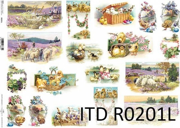 papier ryżowy decoupage Wielkanoc*decoupage rice paper Easter