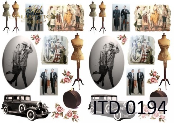 papel decoupage clásico D0194M
