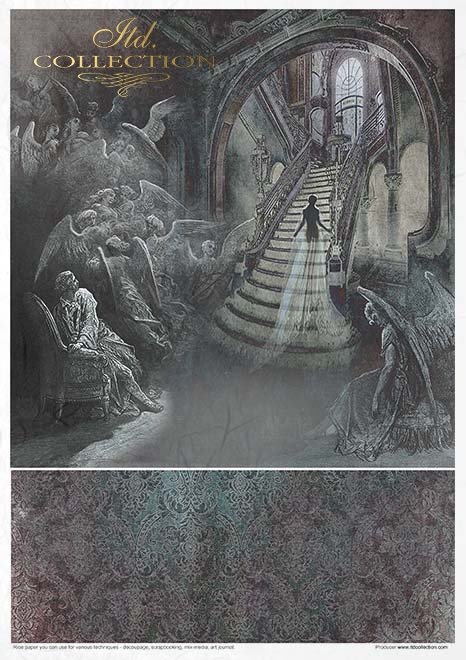 Zestaw papierów ryżowych - Gothic Stories*Rice papers set - Gothic Stories*Reispapier-Set - Gotische Geschichten*Juego de papel de arroz - Cuentos góticos