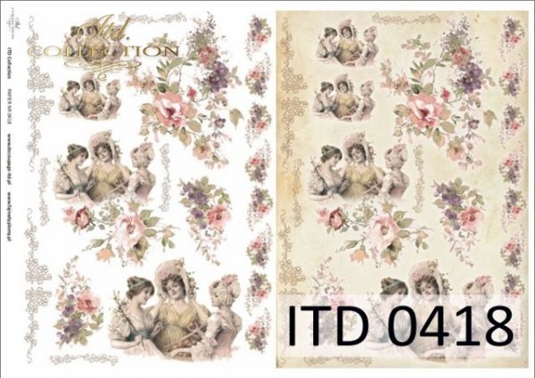 papel decoupage clásico D0418M