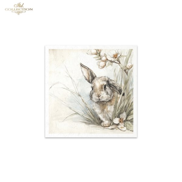  króliki, zające wielkanocne, vintage, akwarela, pisanki, wiosna * rabbits, Easter bunnies, vintage, watercolor, Easter eggs, spring