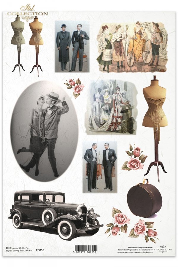 mannequins, tailor's dummy, mannequin, retro, car, fashion, hat box, Retro und Vintage, Schaufensterpuppen, Schneiderpuppe, Schaufensterpuppe, Auto, Mode, Hutschachtel, retro y vintage, maniquíes