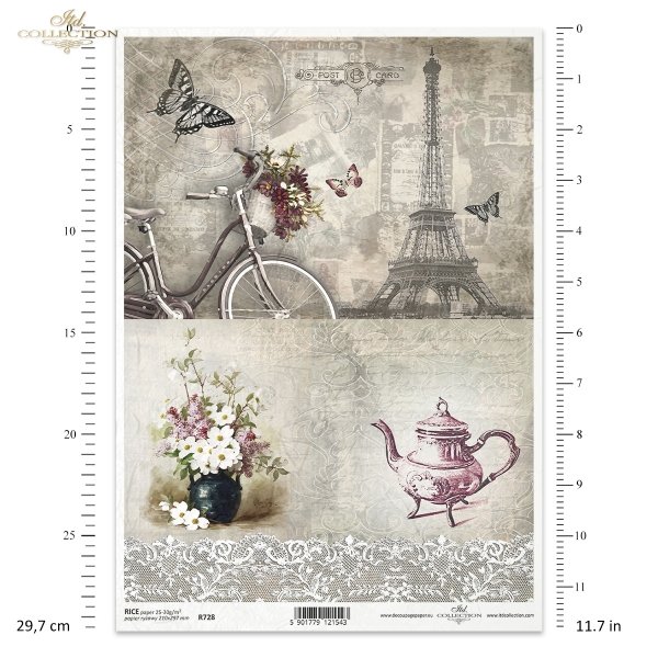 vintage, retro, kwiat, bez, imbryk, koronka, wazon, bukiet, tło, dekor, ornament, rower, damka, kosz z kwiatami, dekor, ornament, motyl, ćma, Paryż, Wieża Eiffla, R728, flower, lilac, teapot, lace, vase, bouquet, background, decor, ornament, bicycle, flow