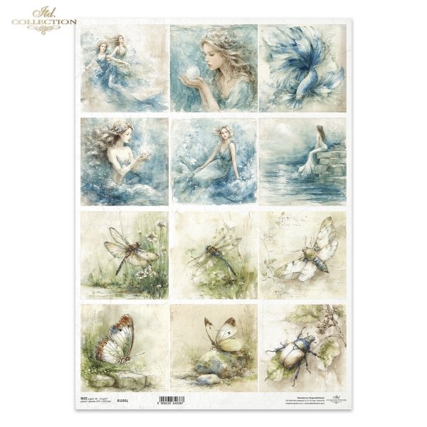Papel de arroz decoupage A3 R1593L