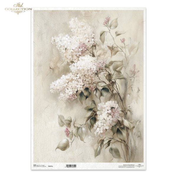 Papel de arroz decoupage A3 R1671L