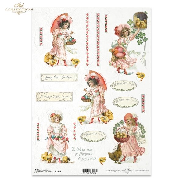 vintage, retro, Wielkanoc, dziewczynki, sukienki, koszyk, koszyczek, kapelusz, zabawa, zabawy, kurczaki, kurczęta, pisklaki, pisklęta, jajka, pisanki, Easter, girls, dress, hat, fun, chicken, chicks, eggs, Ostern, Mädchen, Kleider