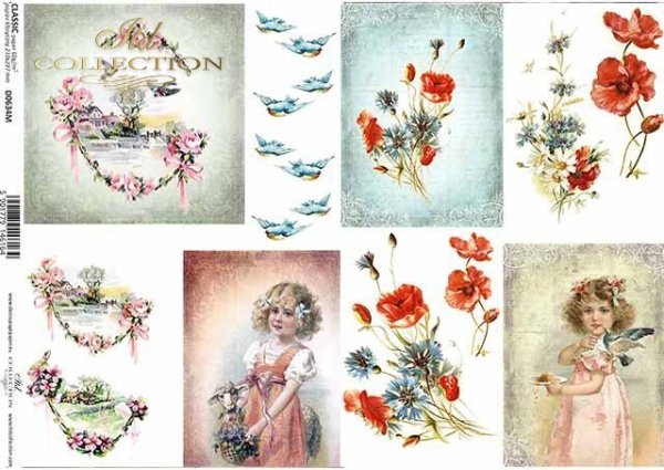 papel decoupage clásico D0634M