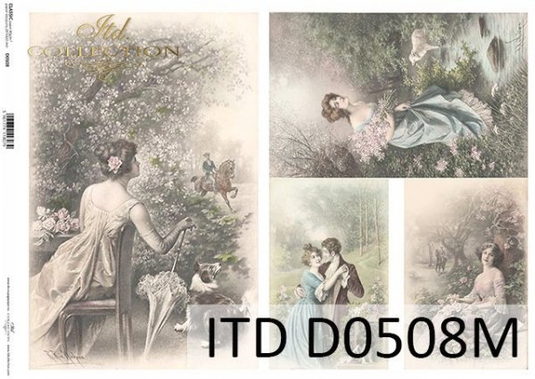 papel decoupage clásico D0508M
