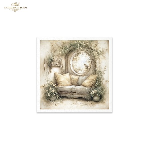 Myszki, sielanka, akwarela, retro, las, natura*Mice, idyll, watercolour, retro, forest, nature*Mäuse, Idylle, Aquarell, Retro, Wald, Natur*Ratones, idilio, acuarela, retro, bosque, naturaleza