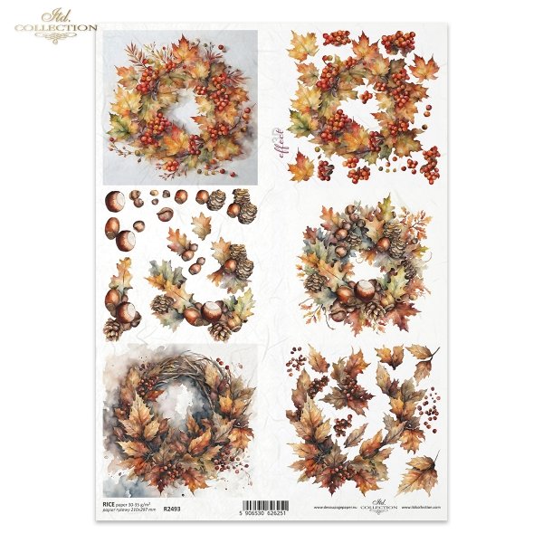 jesienne wianki*autumn wreaths*Herbstgirlanden*guirnaldas de otoño