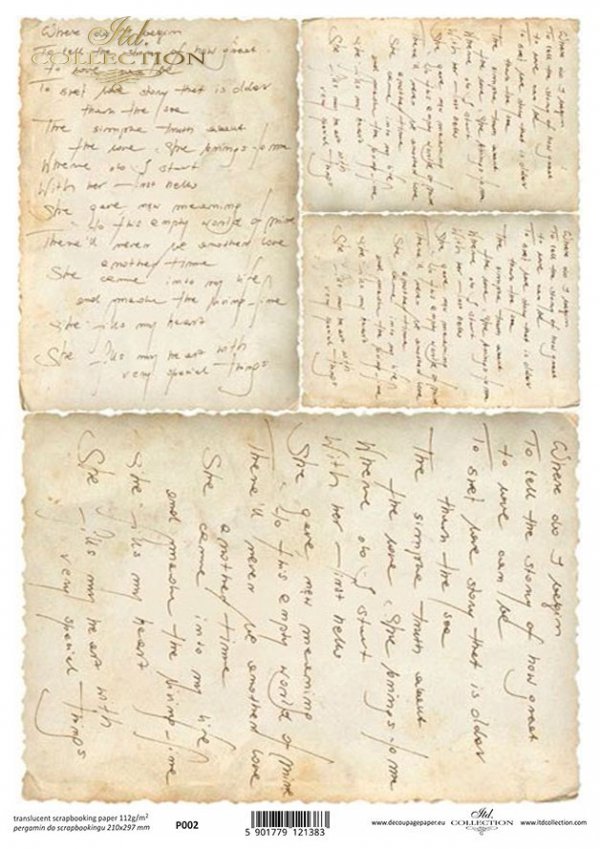 papel para scrapbooking - el papel translúcido P0002