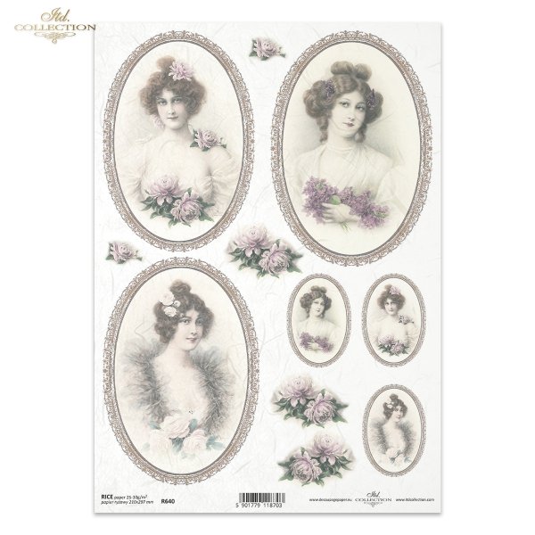 kobieta, dama, portret, postać, ramka, retro, vintage, romantyzm, kwiaty, R640, woman, portrait, figure, frame, retro, vintage, romantic, flowers, mujer, retrato, figura, marco, retro, vintage, romántico, flores, Frau, Porträt, Figur, Rahmen, retro, vinta