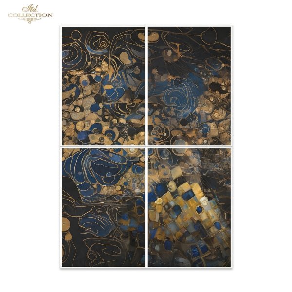 Papier morwowy decoupage FPA1007 seria Inspiracje Klimtem * Mulberry decoupage paper FPA1007 Inspired by Klimt series * Papel decoupage morera FPA1007 Inspired by Klimt