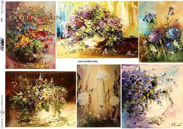 Papier Decoupagepapier zeitgenössische Malerei*Бумага Декупаж современной живописи*Papel Decoupage pintura contemporánea