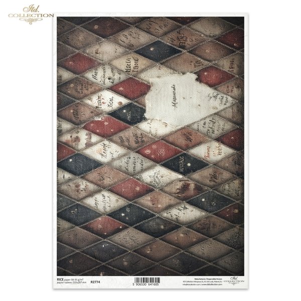 romby, wzór harlekin, diamenty, vintage, tekstura grunge, stare pismo, nity, patyna, tło, retro*rhombuses, harlequin pattern, diamonds, vintage, grunge texture, old writing, rivets, patina, background, retro