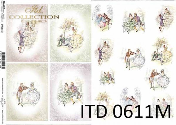 papel decoupage clásico D0611M